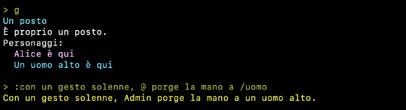 esprimi, visuale in prima persona