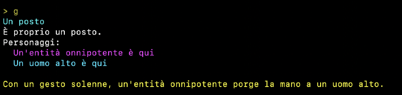 esprimi, visuale in terza persona