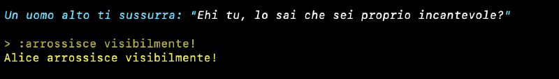 sussurra, visuale in seconda persona