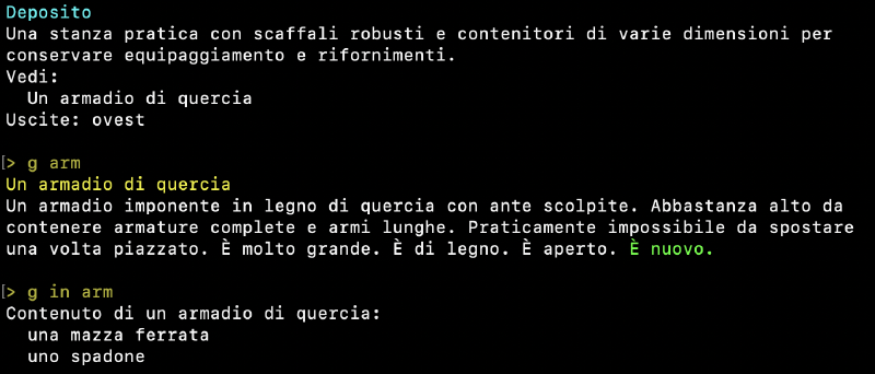 Guardare dentro contenitori