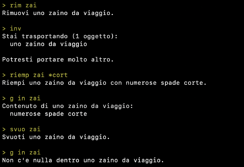 Esempio riempi/svuota