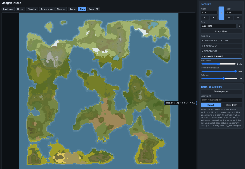 Onyrea Mapgen Studio